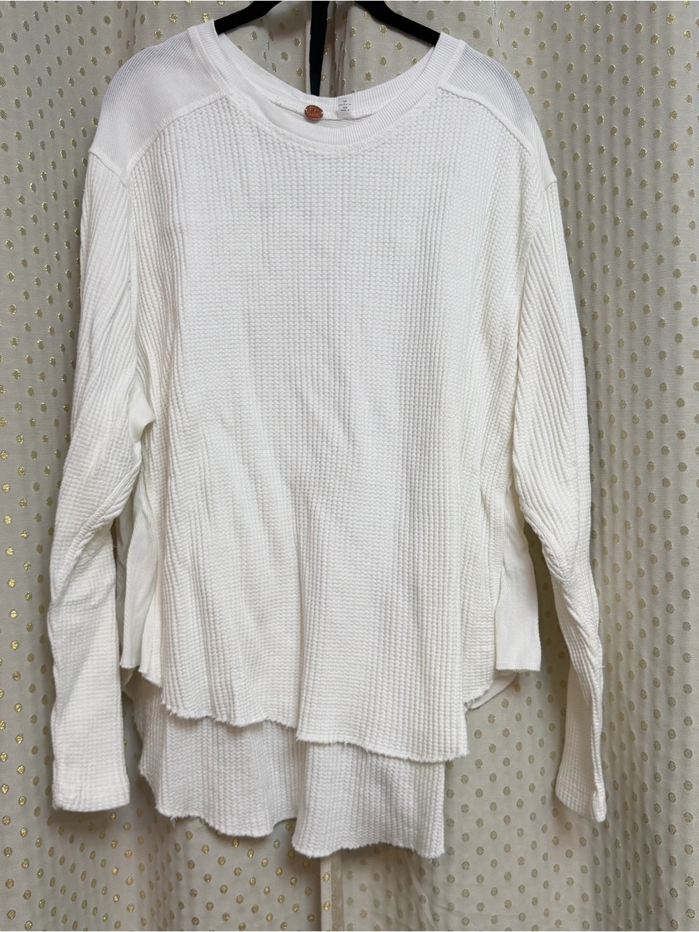 Free people waffle knot long sleeve